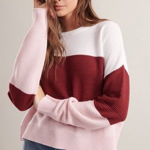 Garage Colorblock Crew Neck Sweater